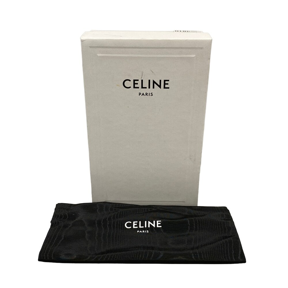 Celine Cuir Trionf mini camera Shoulder Bag 10J582EGP.04LU Black Brown Triomphe - Picture 8 of 15
